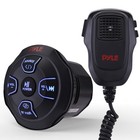 Pyle Marine Atv Boat Bluetooth Receiver  2x 4  100w Blue Led Black Speakers