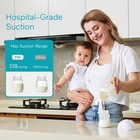 P10 Hands-free Breast Pump Wearable  338mmhg Strong Suction  Low Noise  4 Mod   