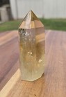 Golden Citrine Quartz Tower  3 42oz   3  X 1 25  X 1 25 