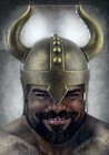 Adult Medieval Barbarian Helmet Horns Viking Horned Halloween Costume Accessory