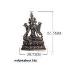 5 5cm Green Tara Small Copper Statues Tantric Statues Buddha Statue  Craft