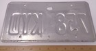 2001 Utah Dmv Expired License Plate  758 Kyd - Blue white Greatest Snow On Earth