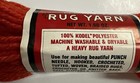 Vtg Aunt Lydia s Heavy Rug Yarn 100  Polyester 70 Yds Phantom Red  140
