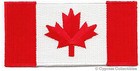 Lot Two Canada Flag Embroidered Patches Iron-on Canadian Maple Leaf Applique