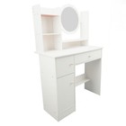 Vanity Makeup Desk Dressing Table With Led Lighted Mirror 2 Drawers Cabinets Set