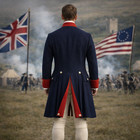 Revolutionary War Officer Coat Colonial Army Tailcoat Reenactment Uniform