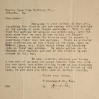 1912 E  Goldman   Co  Marion Coca-cola Bottling Letter W  Factory Letterhead