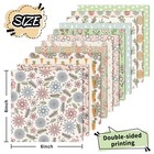 24 Sheets Easter Garden Pattern Paper Pink Green Bunny Rabbit Egg Scrapbook S   