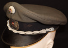 Post-wwii Austrian Army Officers Service Visor Hat Size 55  litto Kappe  Tailor