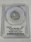 1999  25 Proof Platinum Eagle Pcgs Pr 70 Reagan