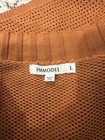 Immodel Sweater Dress Size L Brown Long Sleeve Knit Mini Dress