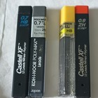 Pentel 0 7mm And 0 9mm  Mechanical Pencil Lot W  Lead Refills And Erasers