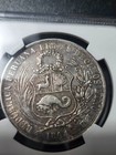 Derteano Un Sol - Peru 1864 54 Y b - Ngc Certified - Extremely Rare