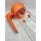 Vtg Anchor Hocking  tang  Juice Pitcher Flip Lid Decanter Carafe 1960s Starburst