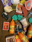 Assorted Lot Vintage Barbie Doll Sized Accessories Food Brushes Shoes