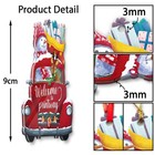 Personalized Baby s 2d Flat First Christmas Ornament  Photo Santa 