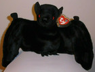 Ty Beanie Buddy Batty Black Bat 8  - 16  Wingspan Mwnmt Plush Stuffed Animal Toy