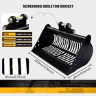For Mini Excavator 600mm 24   Screening Skeleton Bucket  Attachment 25mm Pins