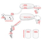 Adjustable Passenger Arm Rests Rear Chrome Fit For Honda Gl 1800 Goldwing 01-17