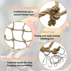 Natural Bird Rope Net  Large Size - 24  x24   Parrot Swing Hammock  Bird Clim   