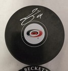 Seth Jarvis Signed Carolina Hurricanes Nhl Hockey Puck Beckett Autograph 