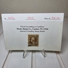 1914 Us Scott  446 4c Brown George Washington Coil Used Stamp Mystic