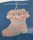 Leewards Sequin Bead Christmas Ornament Kit  Pearly Pink Hightop 1977  Nos