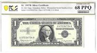 1957-b  1 Silver Certificate Mismatched Serial Numbers Error Fr 1621 Pcgs Gem 68