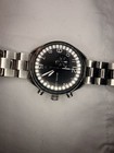 Michael Kors Runway Chronograph Quartz Black Dial Silver-tone Bracelet Watch
