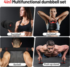 Adjustable Dumbbell  20 30 40 60 80lbs Dumbbells Set  4-in-1 Free Weights For Wo