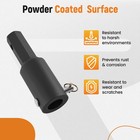 Auger Bit Adapter 2 Inch Round To Hex Conversion For Skid Steer Tractor