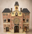 Monumental Handmade Folk Art Dollhouse Mansion Architectural Miniature