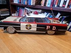 Very Nice Vintage Tin Friction Ichiko 1959 Oldsmobile 88 Police Car W  Light  2