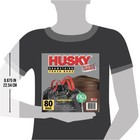 Large Trash Bags 30 Gallon 80 Black Bags tear-resistant  Drawstring 20  Pcr 