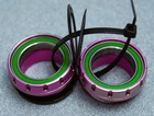 White Industries External Bsa Bottom Bracket  68 73mm  Pink   Stainless Bearings