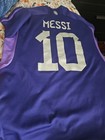 2022 Argentina Authentic Away Jersey  10 Messi Large World Cup Jersey Xl