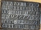 Antique Goudy 48pt Italic Font Lead Letterpress Type 280  Pc Complete 15 Lbs
