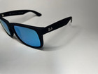 54mm Sunglasses Rb4165 622 55 Ray-ban Justin Black Frame Blue Polarized Lenses