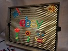 Vintage Lite-brite 5455 Working W  Box   Pegs Hasbro Milton Bradley