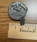 Rare - Collectible - Neil Young And Booker T   The Mg s 1993 Metal Pin