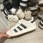 Adidas Campus Suede White Black Men s Casual Sneakers With Black Stripes