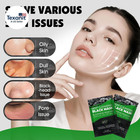 20 Pack Blackhead Remover Mask Set  Charcoal Peel Off Black Face Mask With Brush
