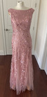 Formal Mother Of The Bride Dress Size 6 Dusty Rose  Evening Gown Mother Of Groom