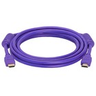 Color Hdmi Cable 28awg 10 Feet Purple Hdmi Male Cord For Tv Monitor Projector