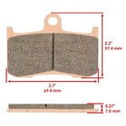 Front   Rear Brake Pads For Victory  Cory Ness Cross Country 2011 2012