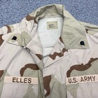 Vtg 90s Military Jacket Large Long Desert Camo Airborne Us Army Combat Bdu