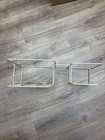 Vtg Rubbermaid Coated Wire Dish Organizer Cup mug Rack Plate bowl Holder Ivory