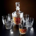 Liquor Whiskey Decanter Vintage Glass Crystal Bottle Wine Stopper Bar Scotch Rum