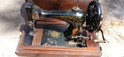 1891 Antique Singer Hand Crank Sewing Machine With Original Receipt Certificate 