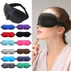 Travel 3d Eye Mask Sleeping Soft Padded Shade Cover Rest Sleep Aid Blindfold